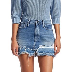 NWT Frame Le Mini Skirt Denim Alameda